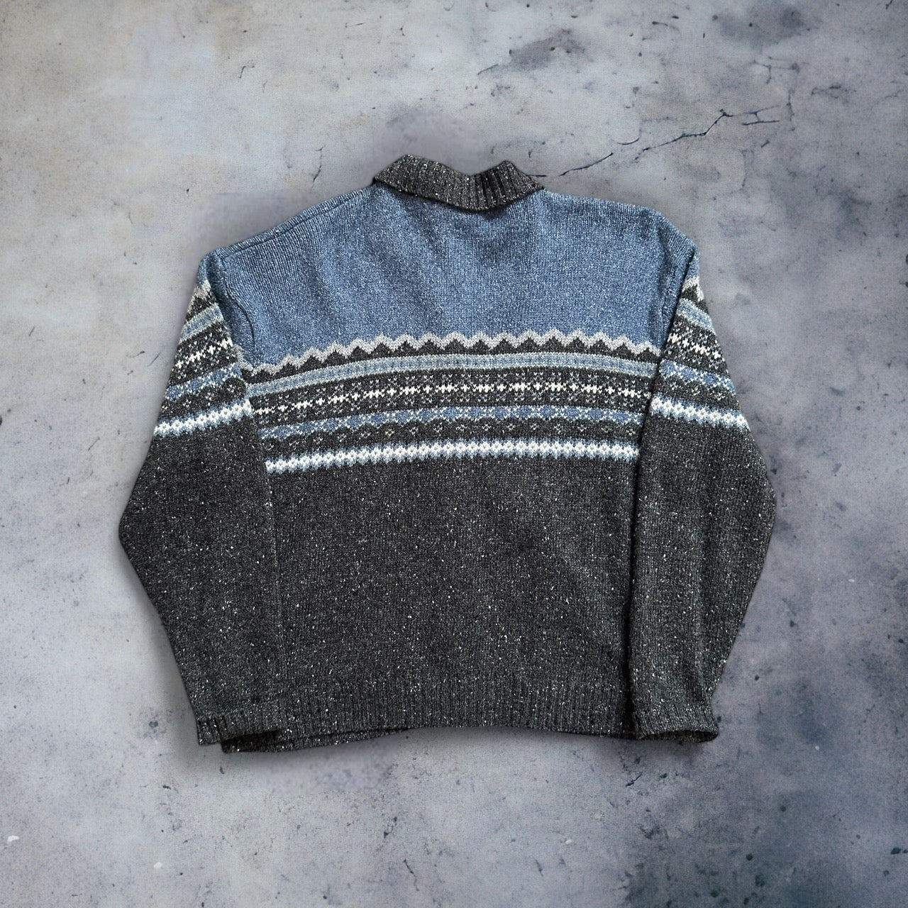 Patterned Sweater Cardigan