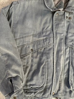 Grey Distressed Denim Jacket