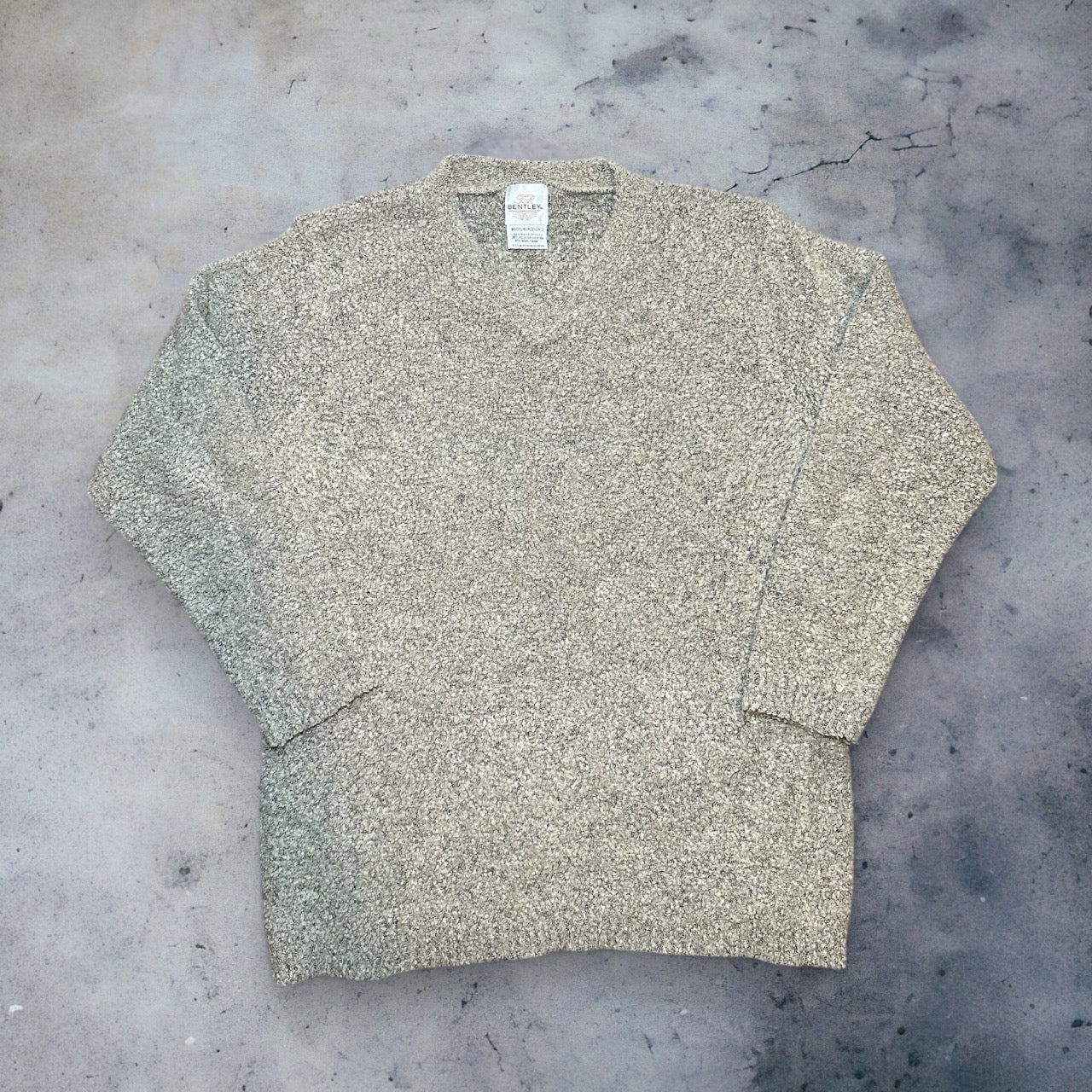 Light Green/Grey Vneck Sweater
