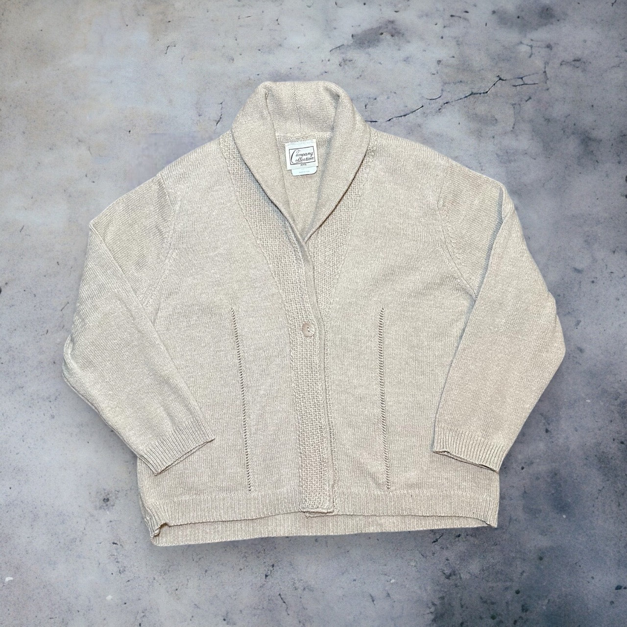 Tan Cardigan Sweater