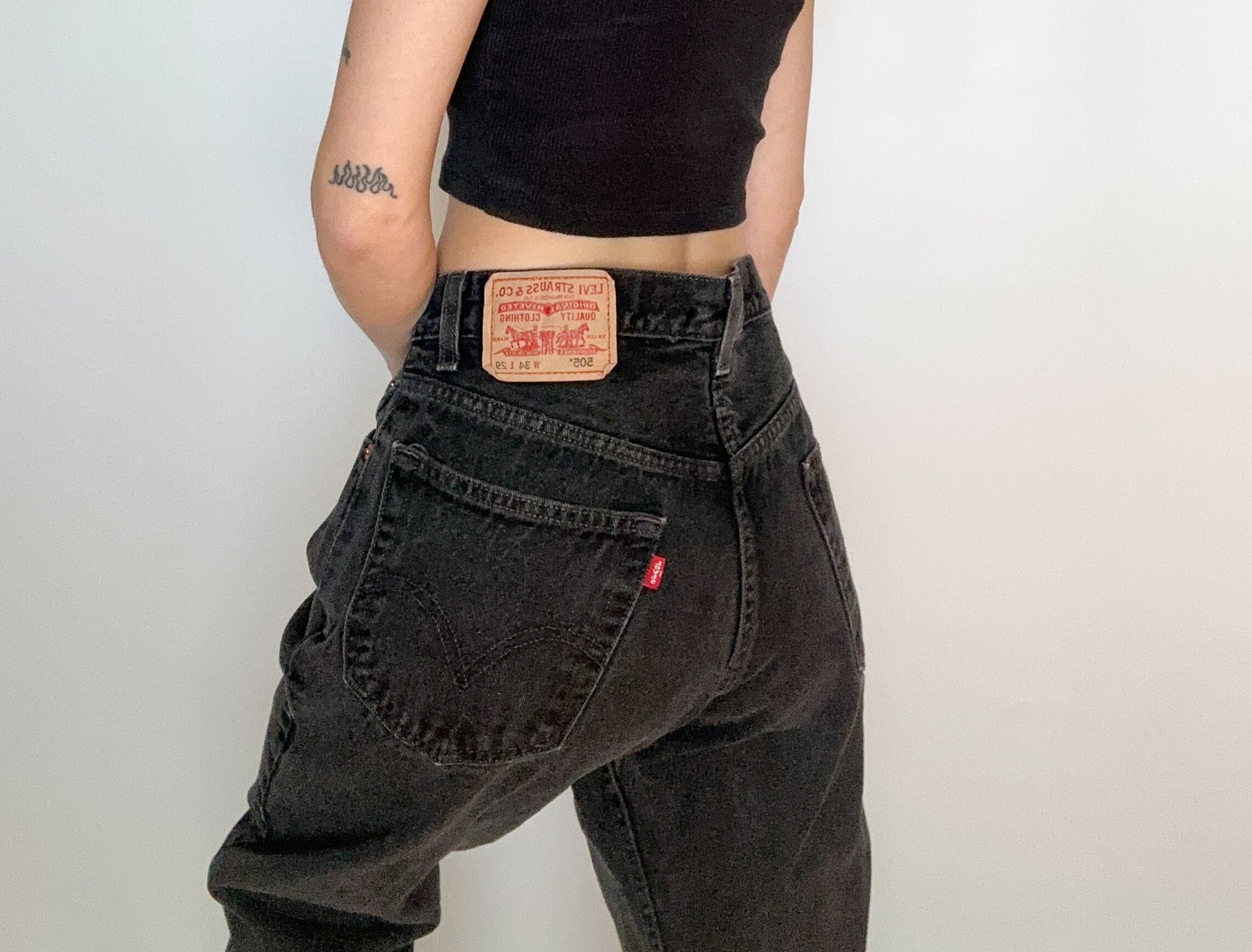 Black 505 Levis
