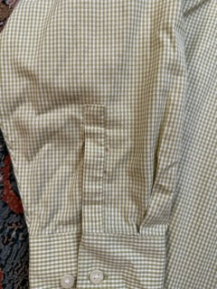 Light Green Eddie Bauer Gingham Button Up