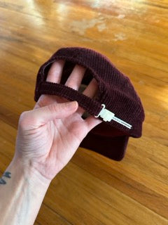 Burgundy Cord Zorbaz Trucker Hat