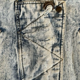 Acid Wash Long Denim Jacket