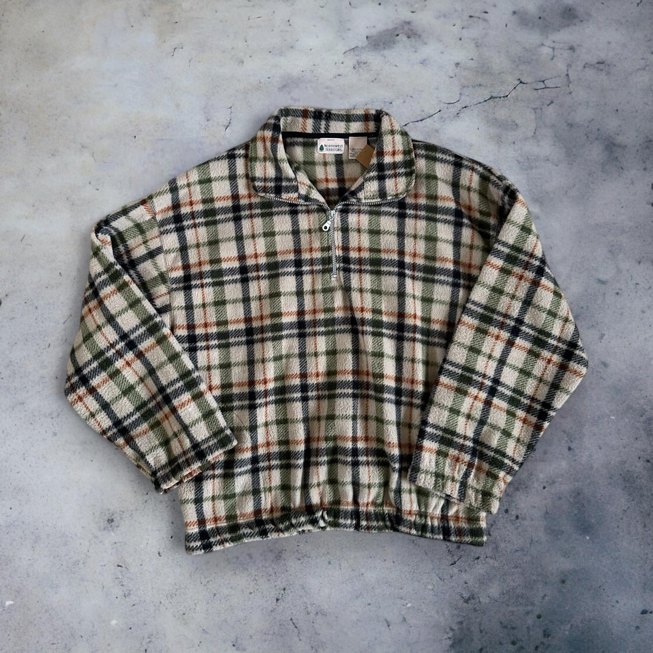 Cozy Plaid Half-Zip
