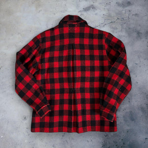Plaid Button Up Wool Jacket