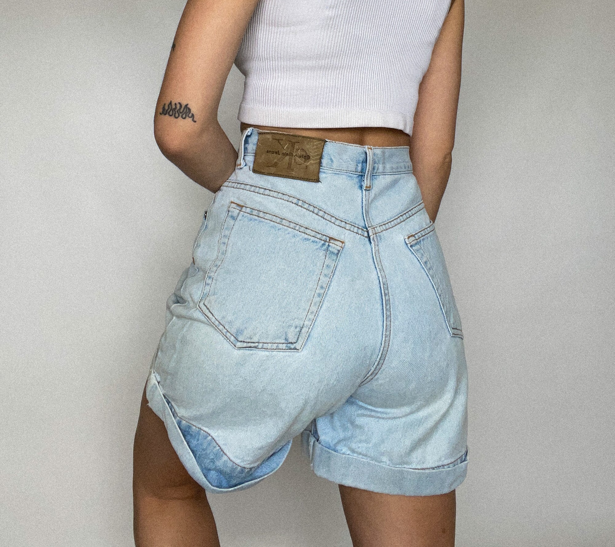Lightwash CK Shorts