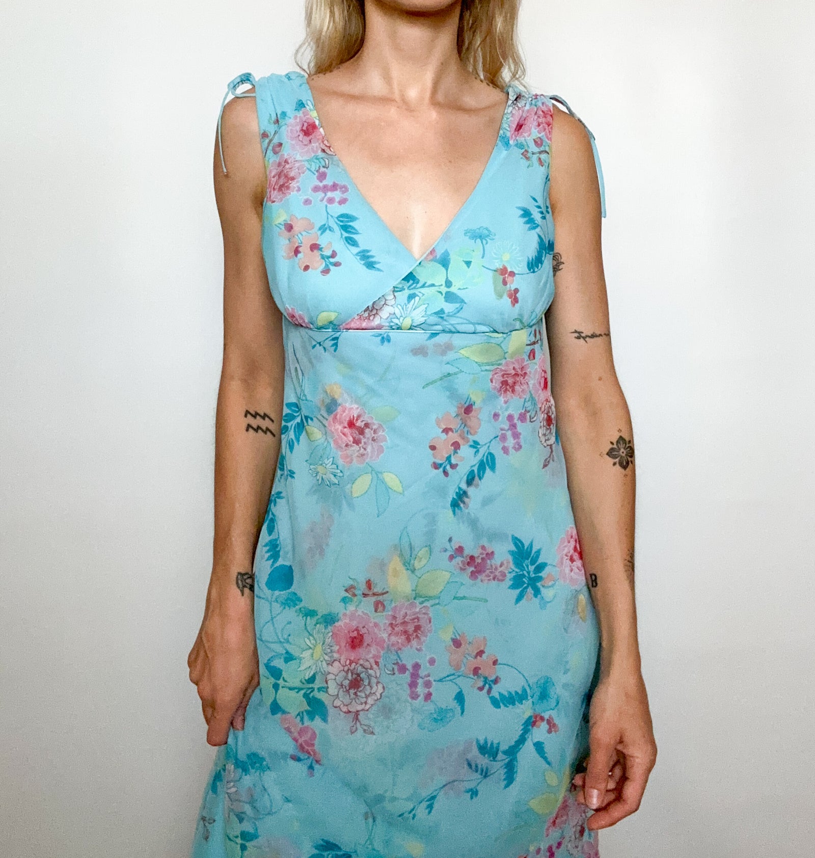 Blue Floral Dress