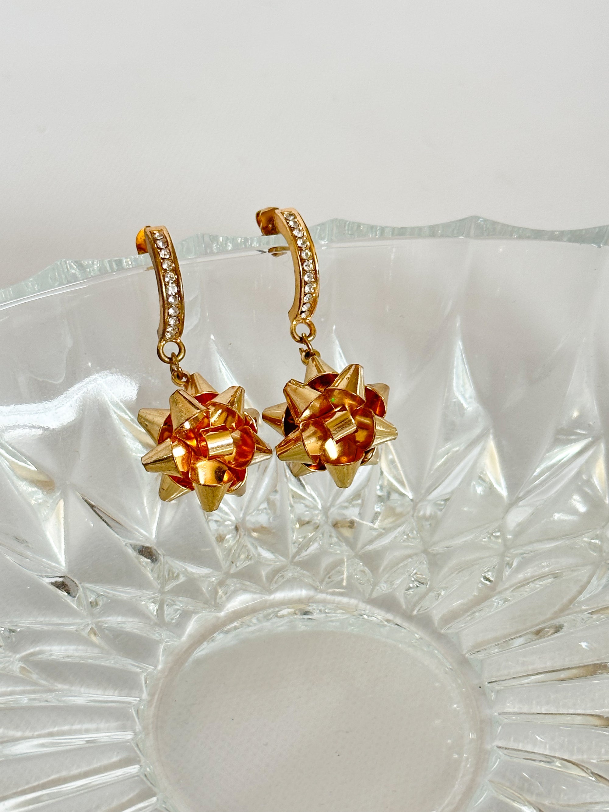 Xmas Bow Earrings