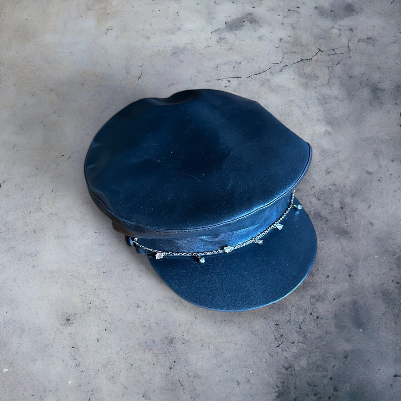 Leather Like Cap