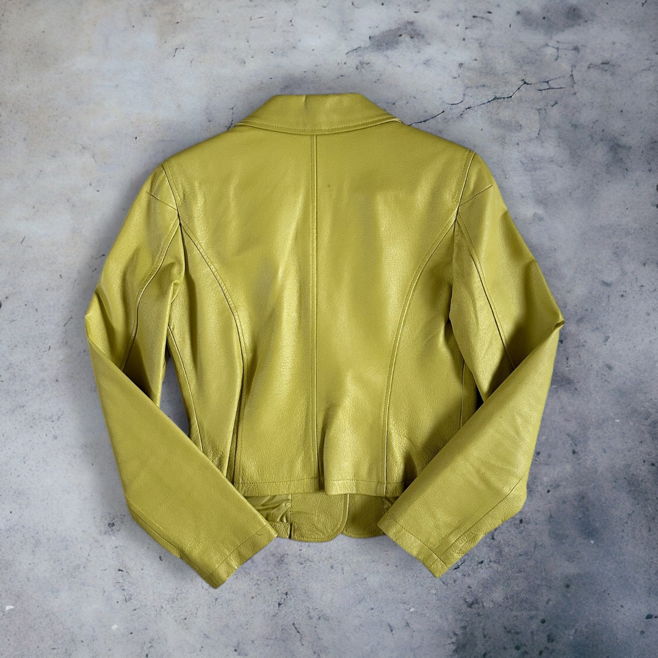 Lime Green Leather Jacket