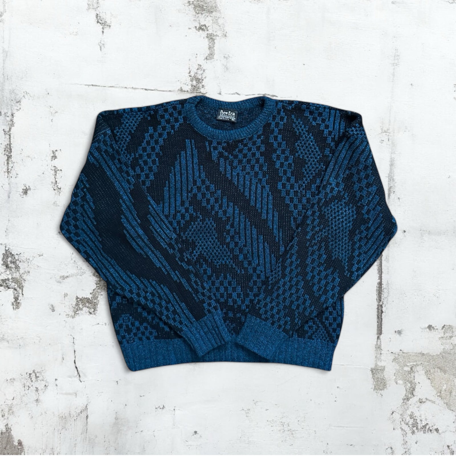 Blue Patterned Sweater