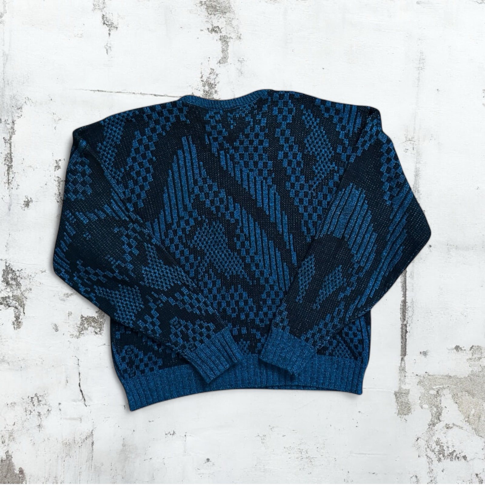 Blue Patterned Sweater