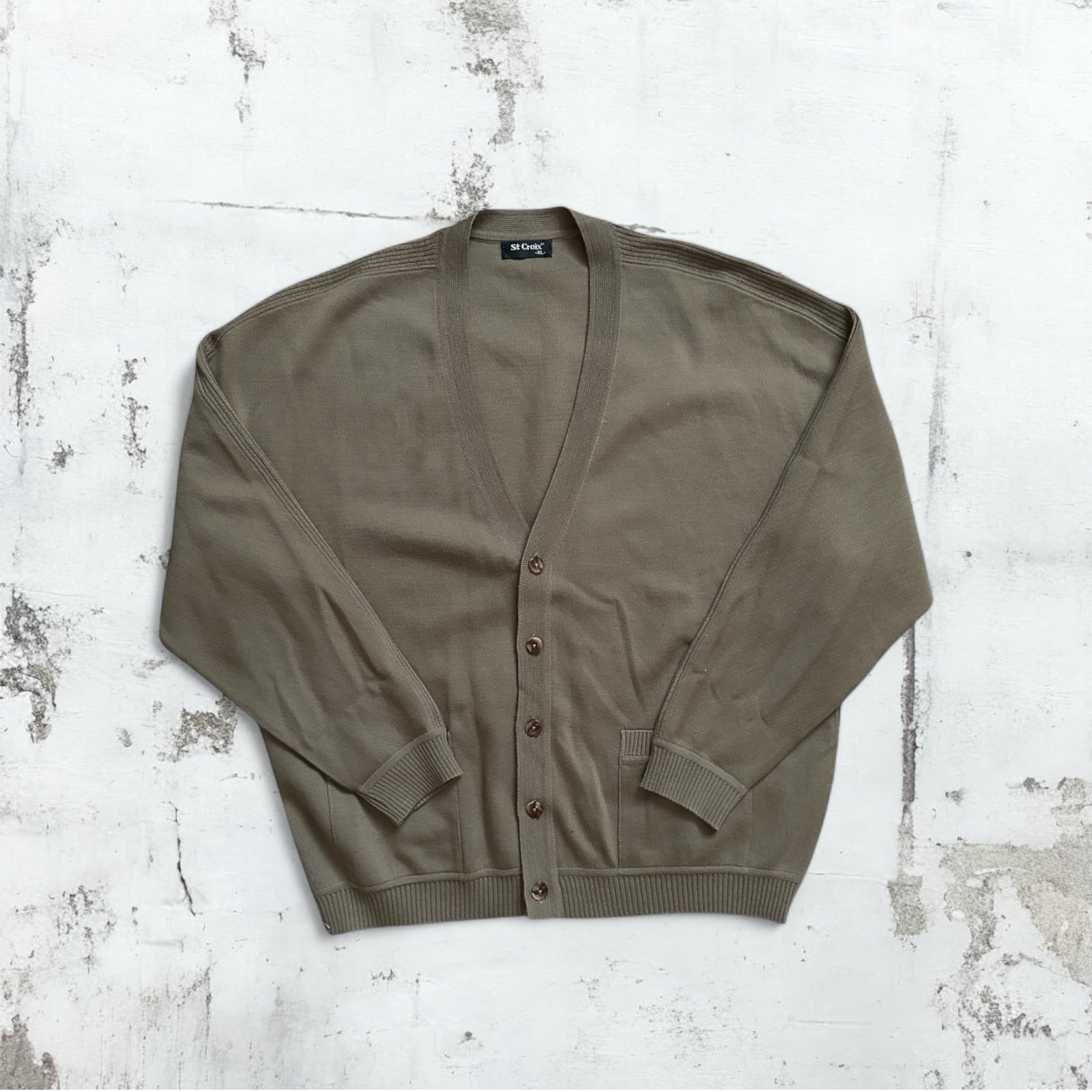 Brown/Khaki Grandpa Cardigan