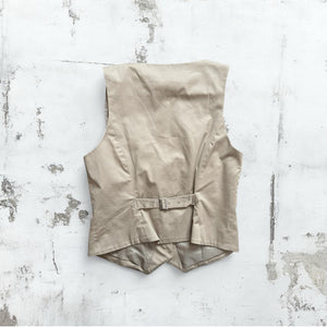 Tan Button Up Vest