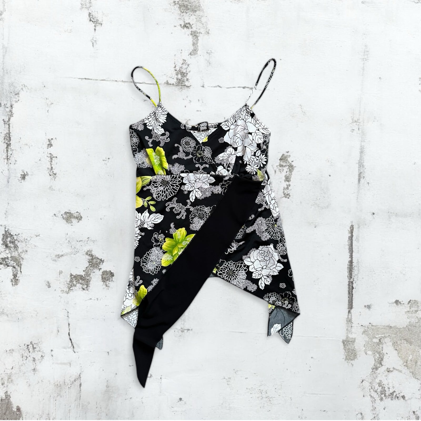 Y2K Asymmetrical Floral Fairy Tank