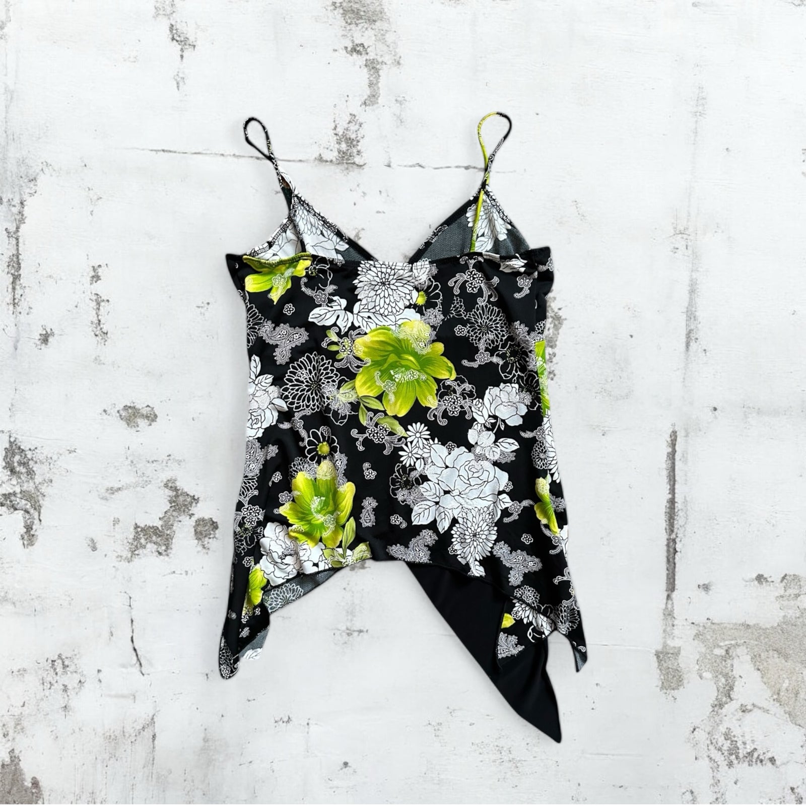 Y2K Asymmetrical Floral Fairy Tank