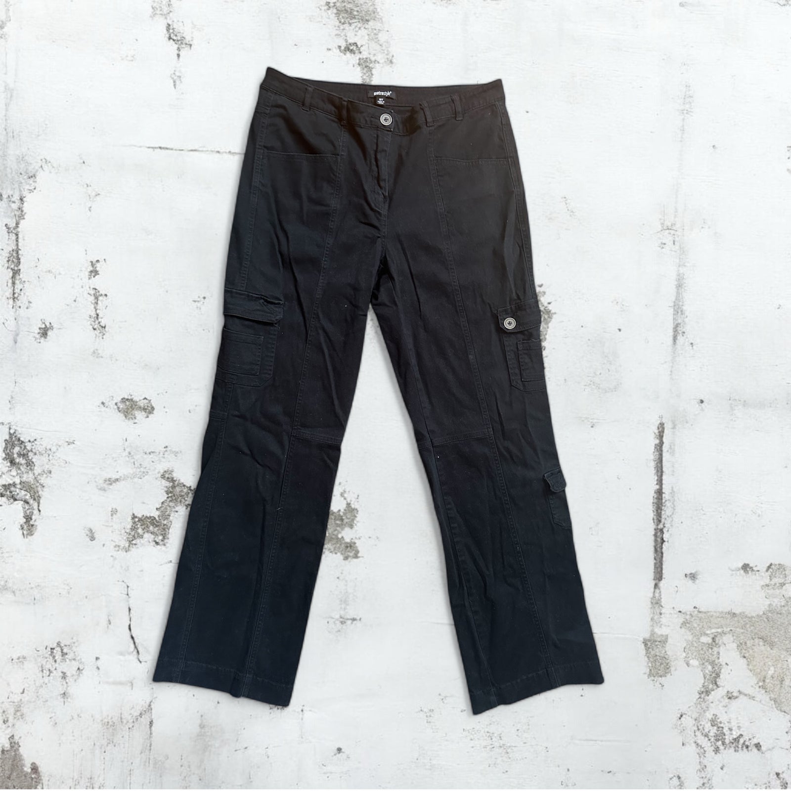 Metrostyle Black Cargo Pants