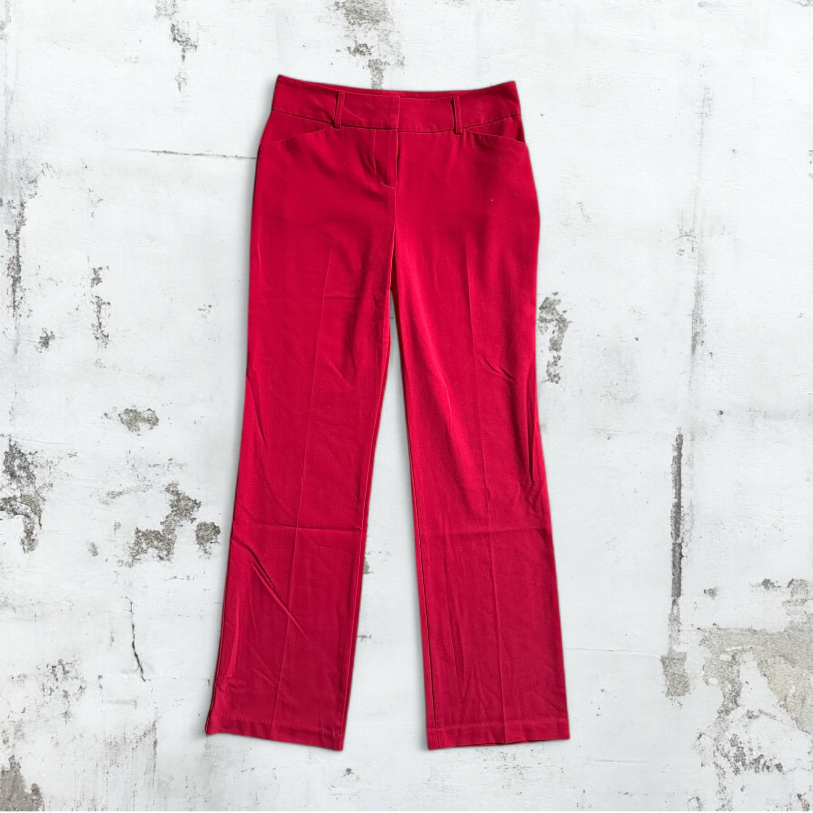 Red Y2K Trouser Pants