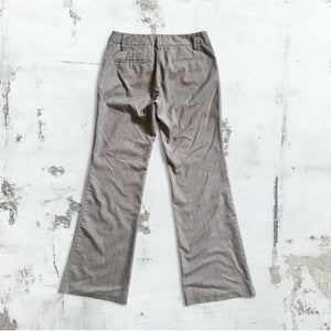 Grey/Orange Plaid Trouser Pants