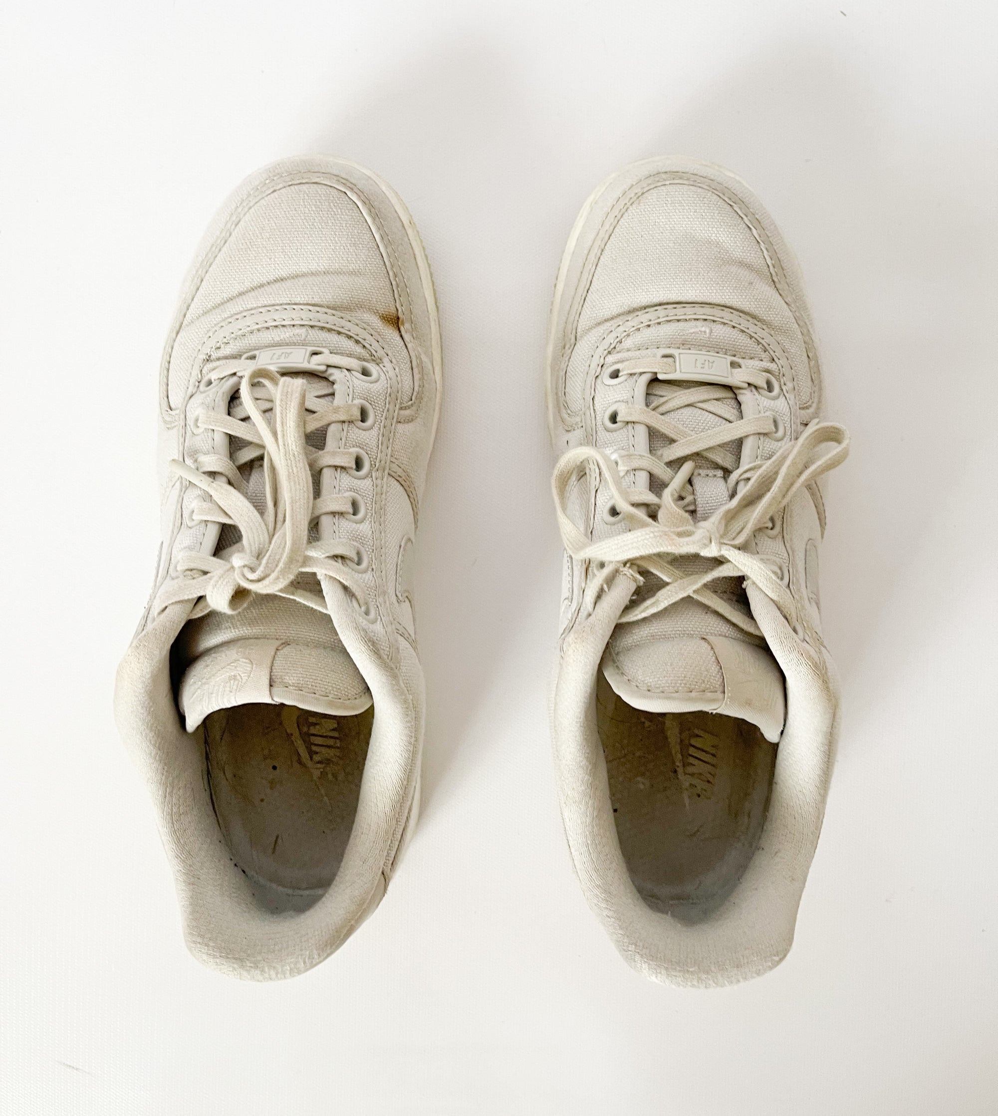 Grey Nike Air Force Ones